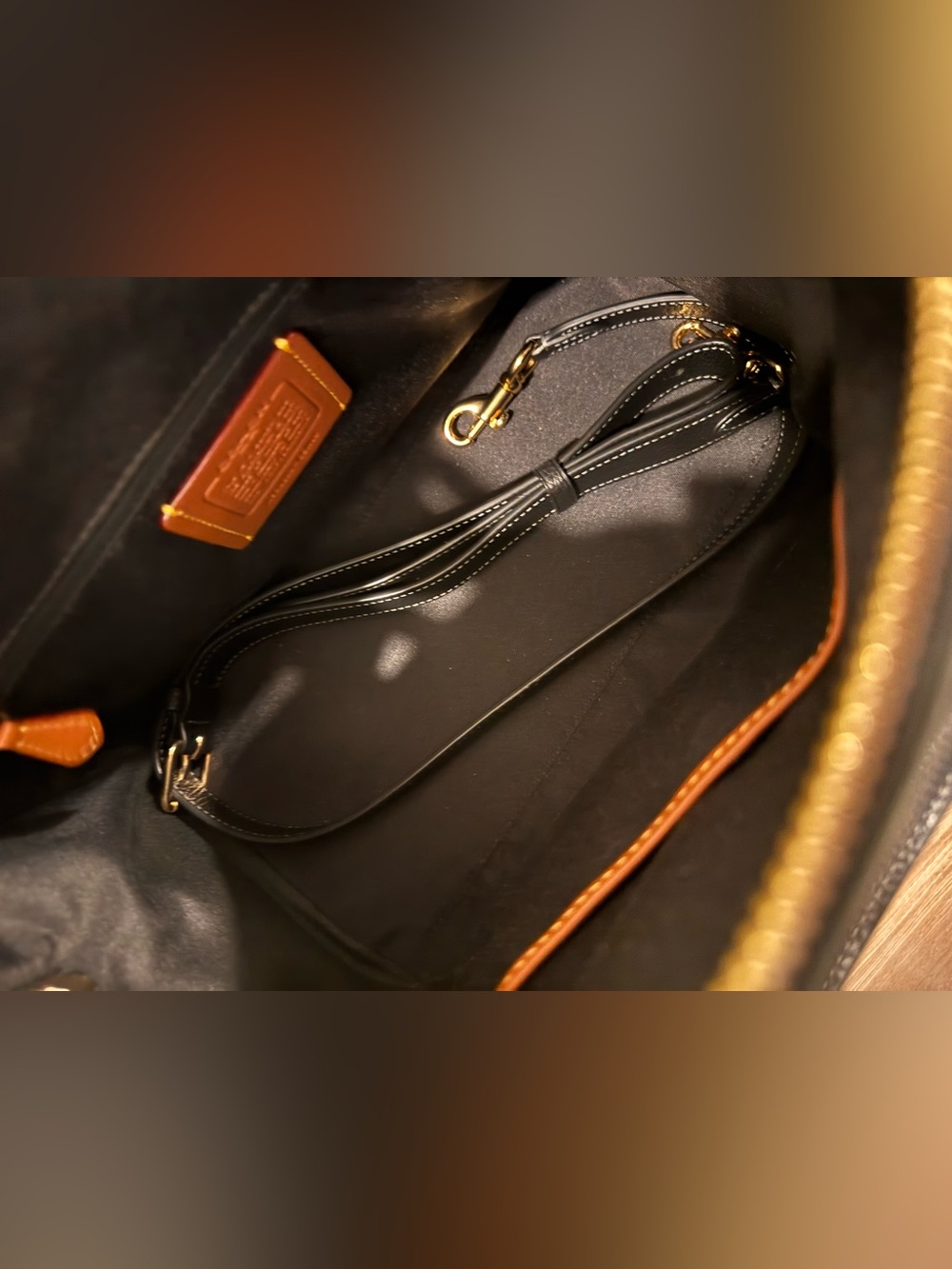 Coach Rowan Large Satchel in Signature Leather + Chain & Strap Set - Picture 5 of 9
